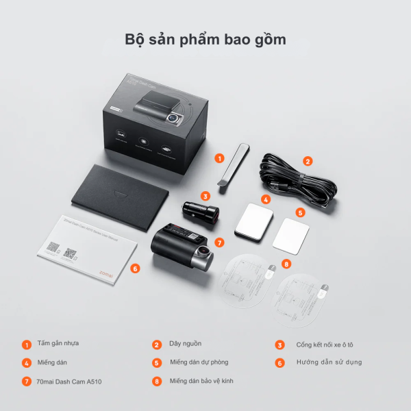 Camera Hanh Trinh 70mai A510 12